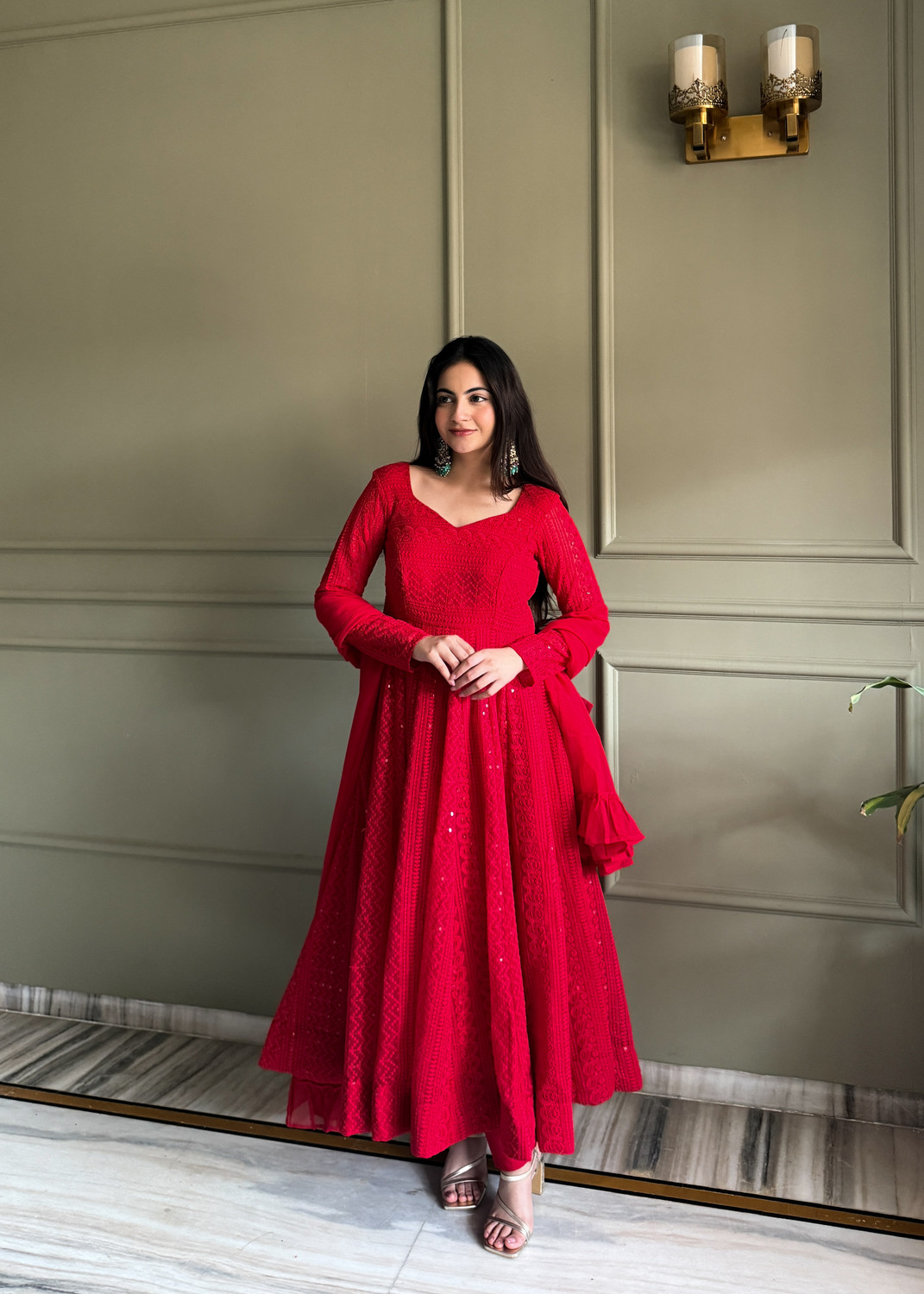 Image of Kryvyn Anarkali Gown