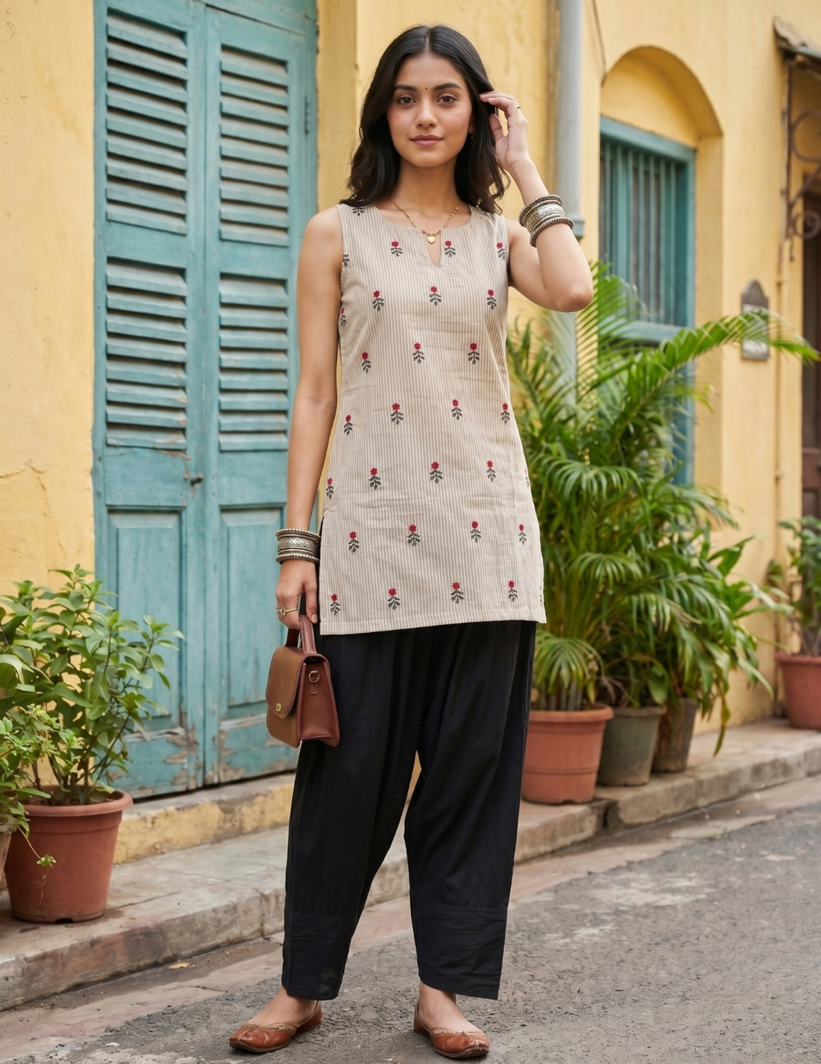 Image of Youthnic Women Kurti Salwar Set