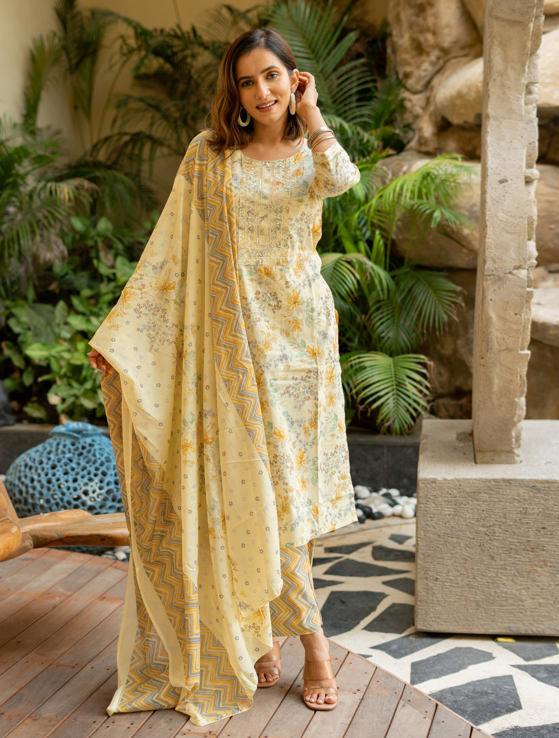 Image of MIRCHI FASHION Women Kurta Pant Dupatta Set
