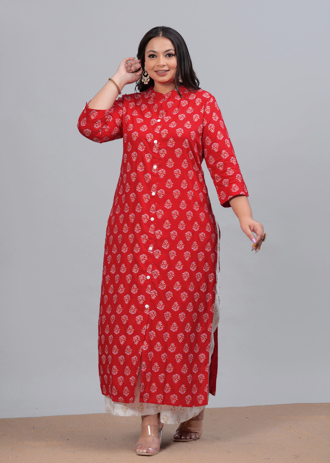 Image of LABULY Women Kurta Palazzo Set