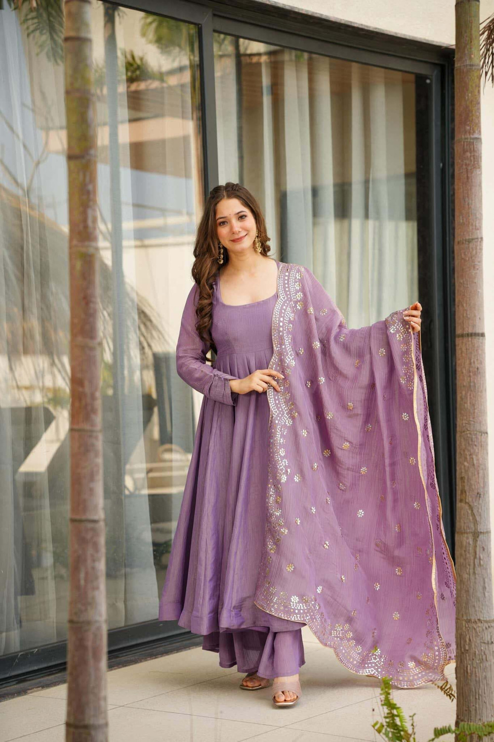 Image of Maruti Creation Women Kurta Palazzo Dupatta Set