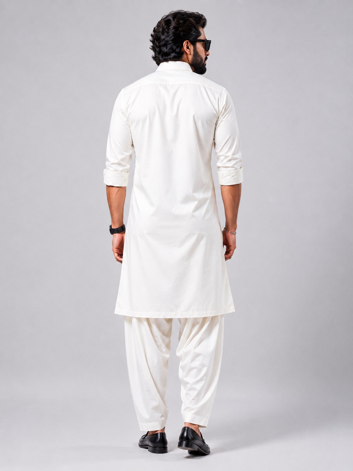 Image of Krishiv Fashion Men Kurta Salwar Set