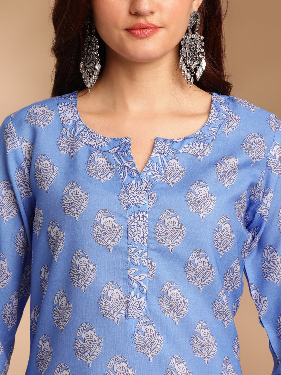 Image of LookMark Women Kurti Pant Dupatta Set