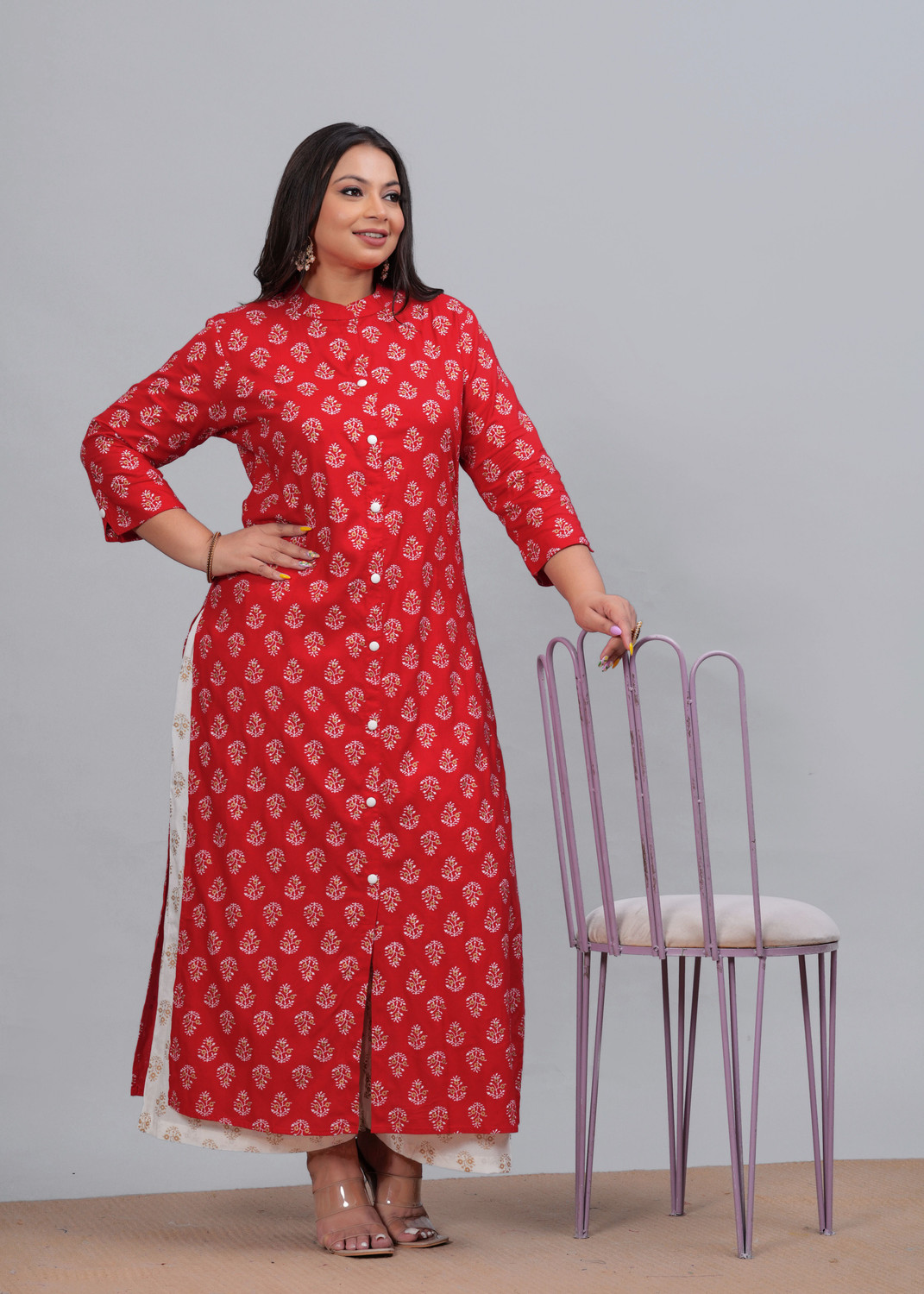 Image of LABULY Women Kurta Palazzo Set