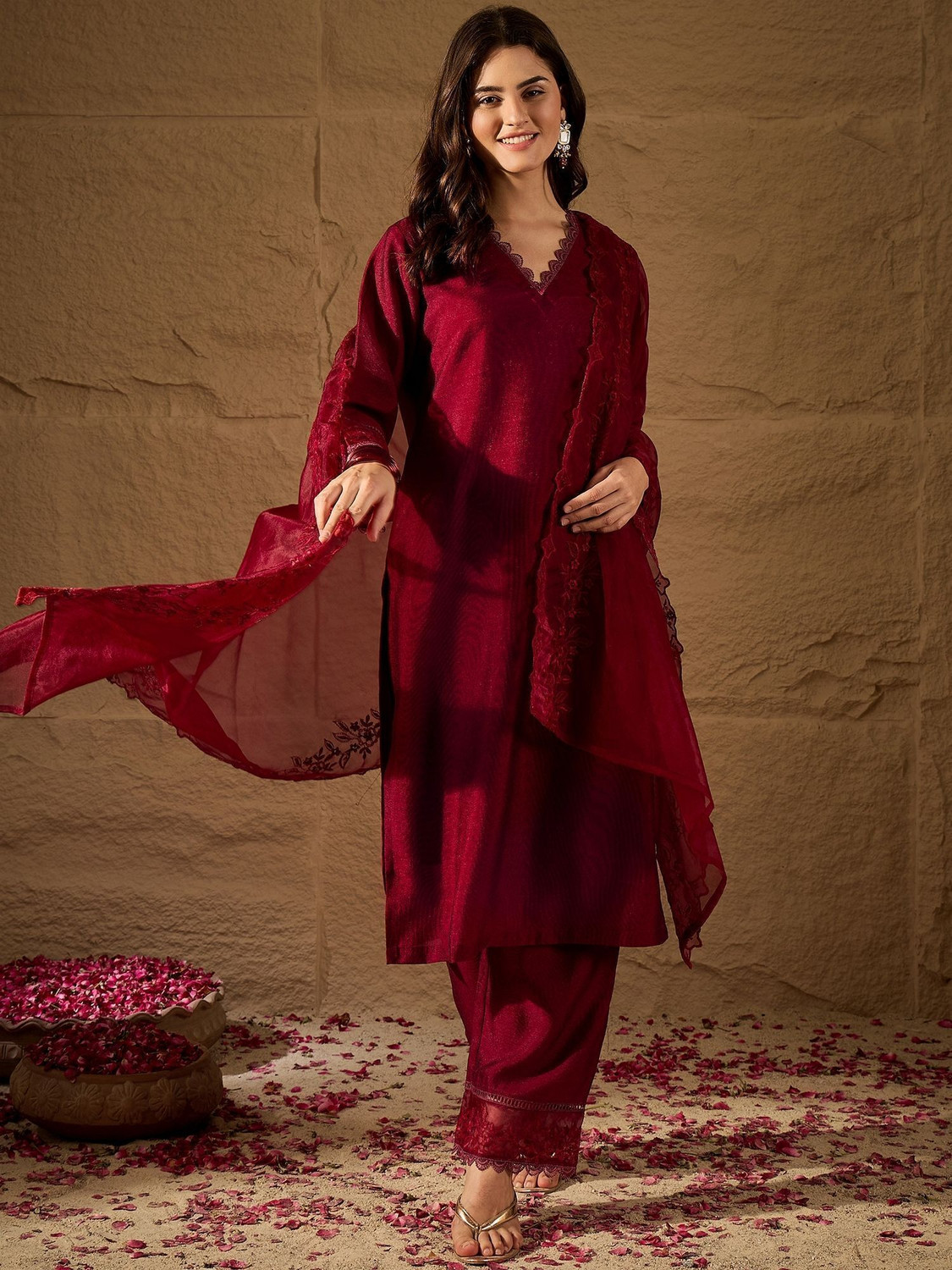Fabian Fashion Women Kurta Pant Dupatta Set