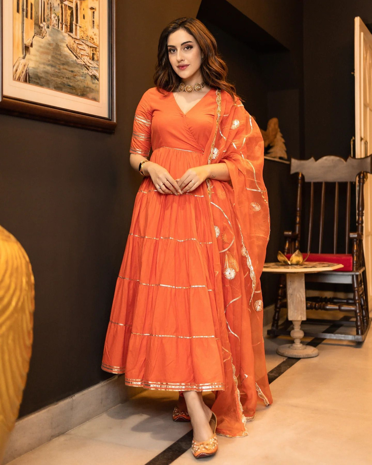 Image of The Style Story Women Kurta Pyjama Dupatta Set