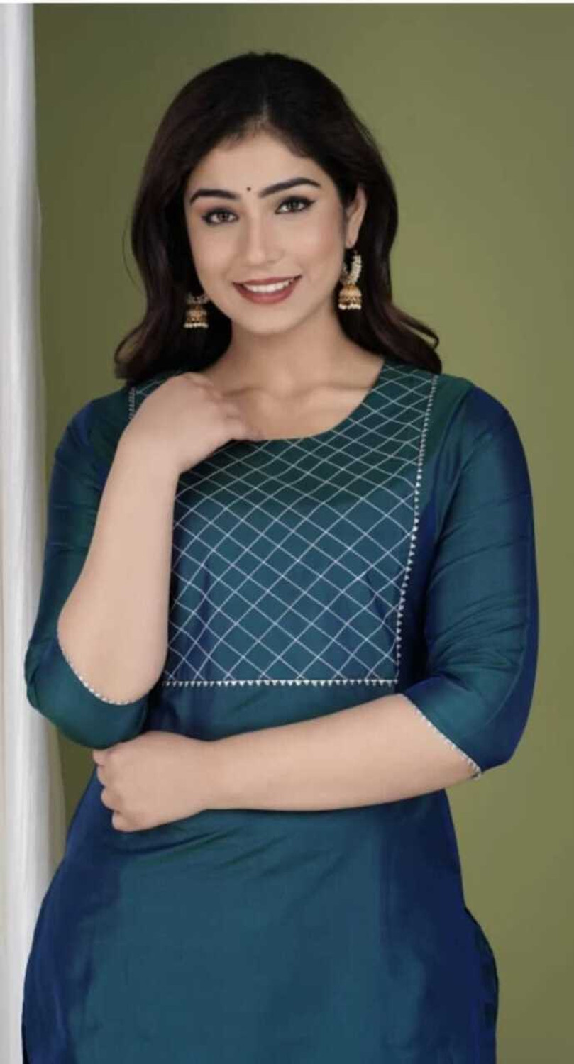 Image of Sanjhfashion Women Kurta Palazzo Set