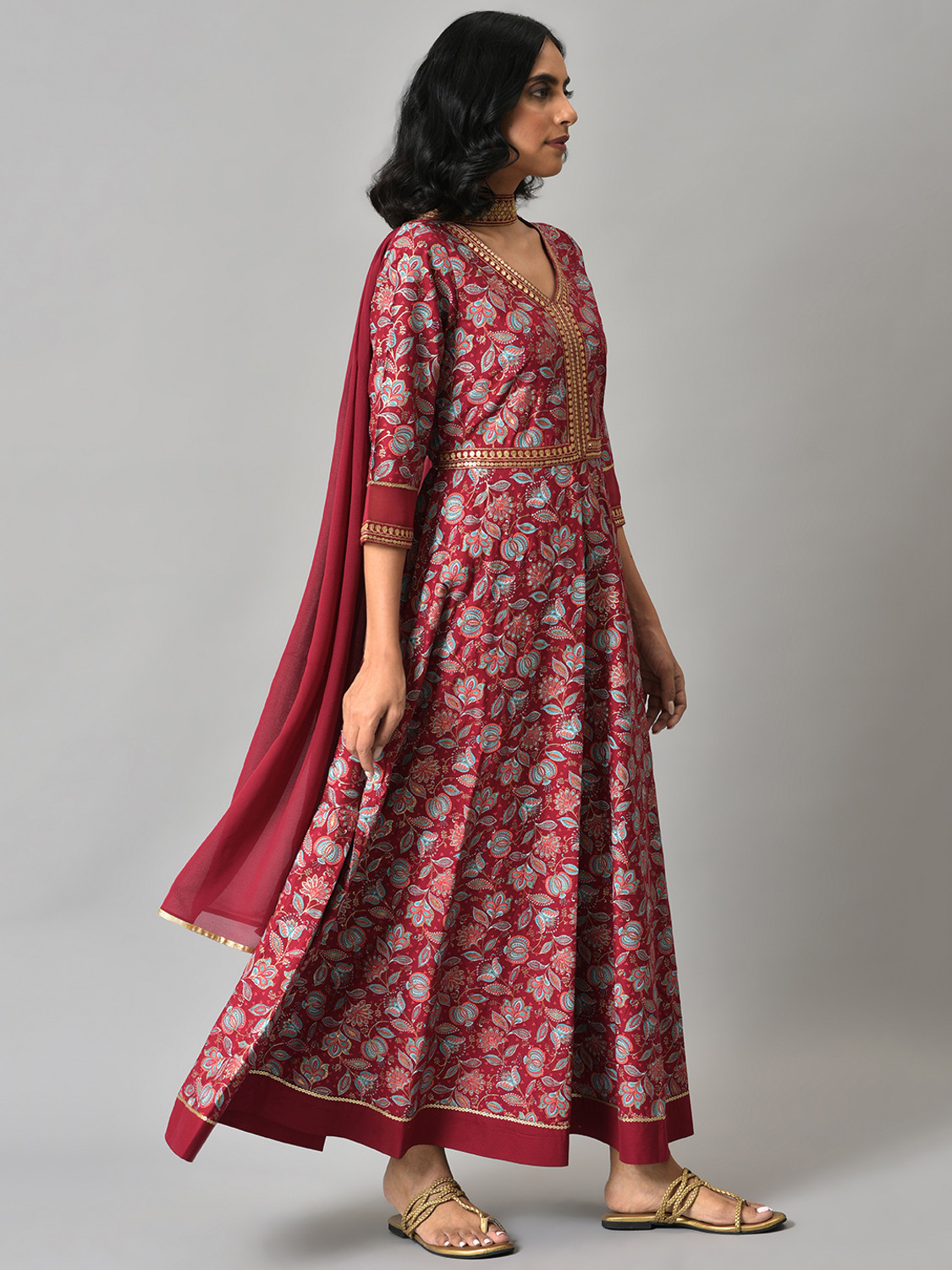 Image of Aurelia Women Kurta Dupatta Set