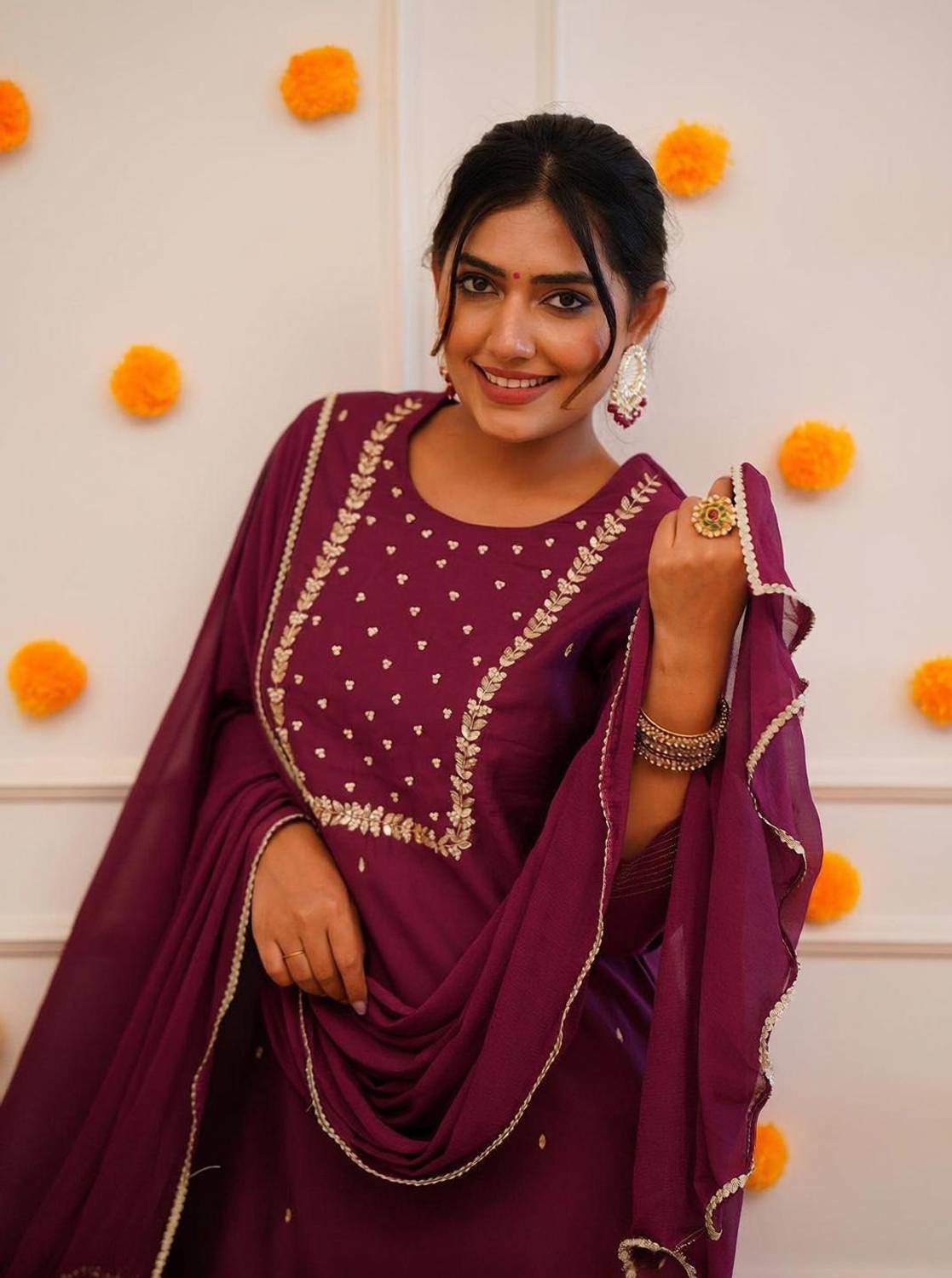 THE52 Women Kurta Pant Dupatta Set