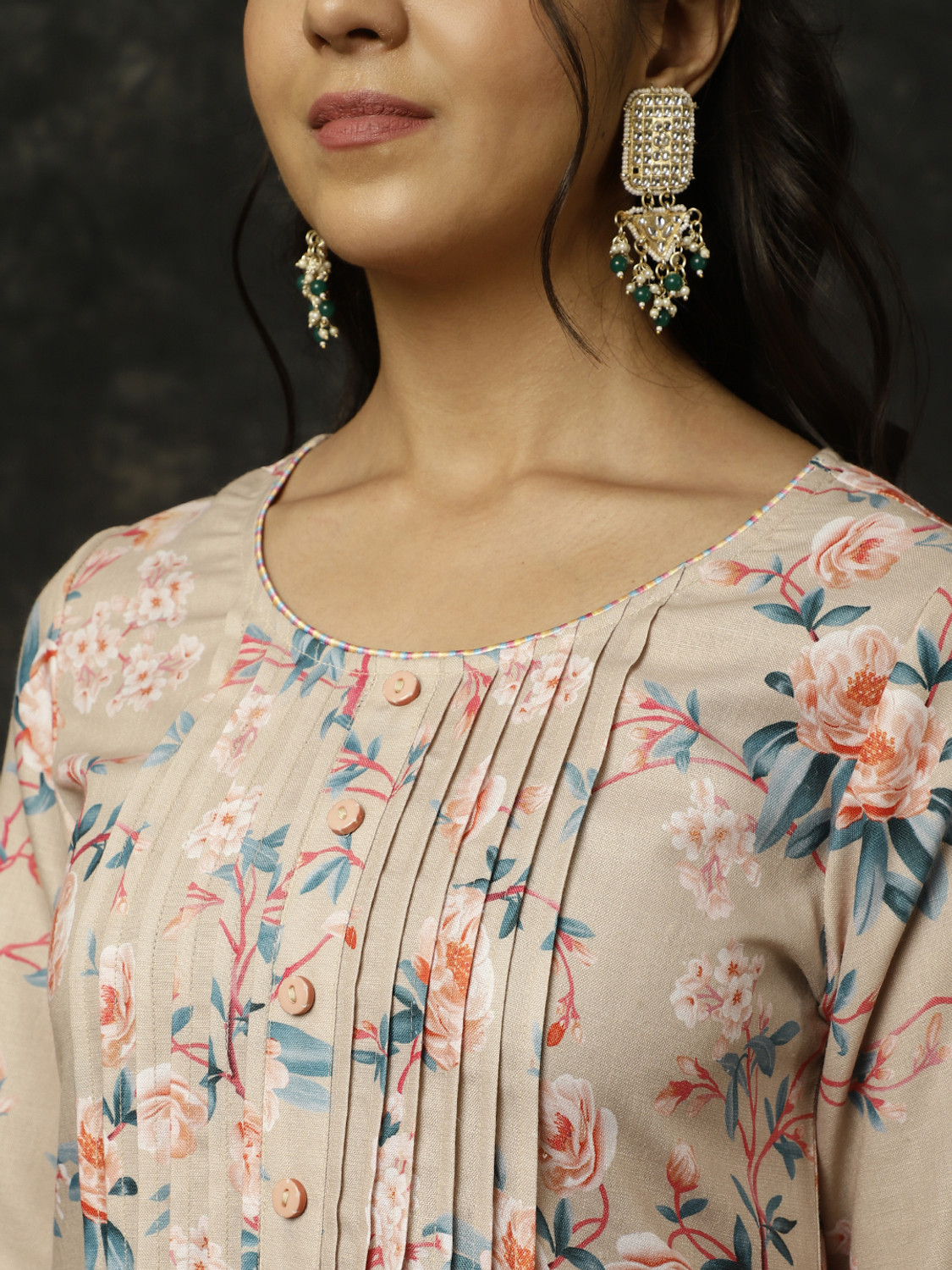 Image of Jaipur Kurti Women Kurta Pant Dupatta Set