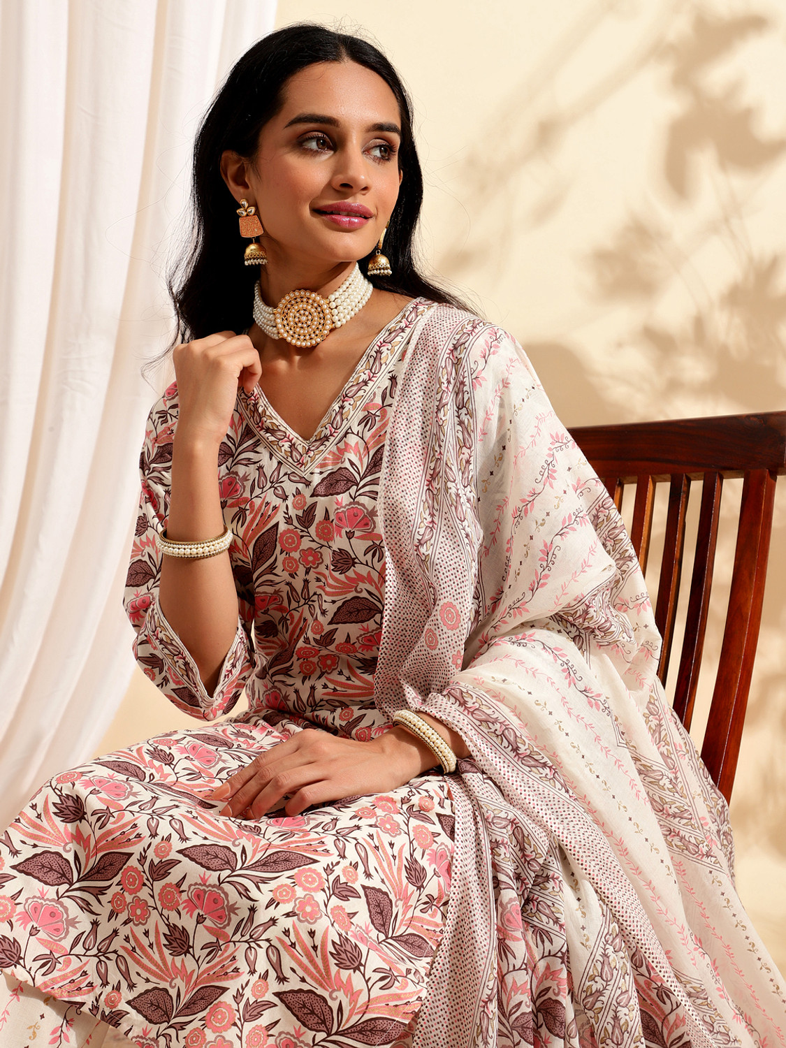Image of Divastri Women Kurta Pant Dupatta Set