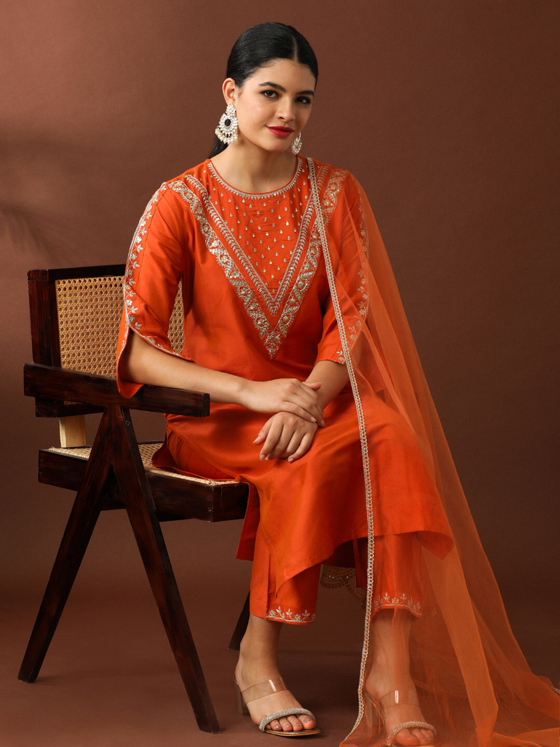 Image of Divastri Women Kurta Pant Dupatta Set