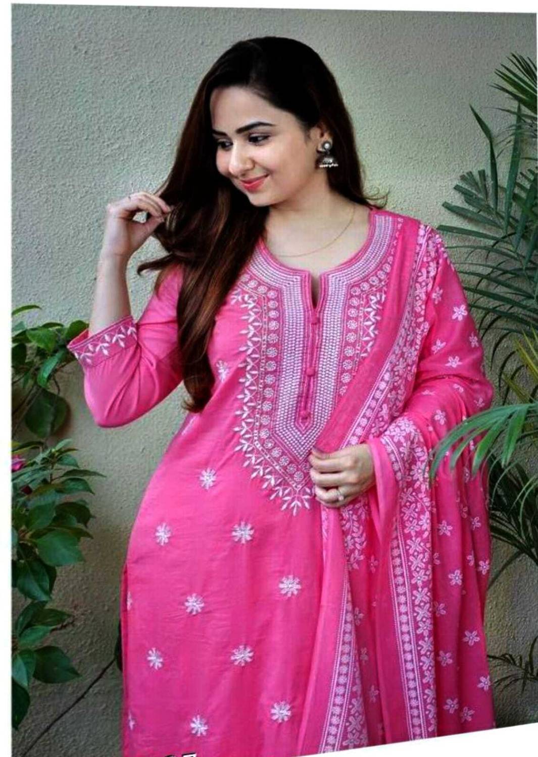 Advik Embroidered Kurta, Trouser & Dupatta Set - Image 2