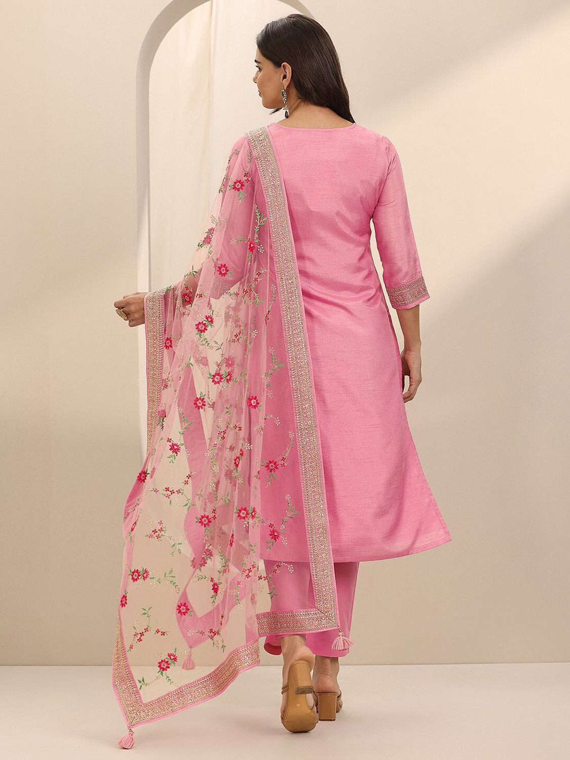 Image of LIBAS Women Kurta Pant Dupatta Set
