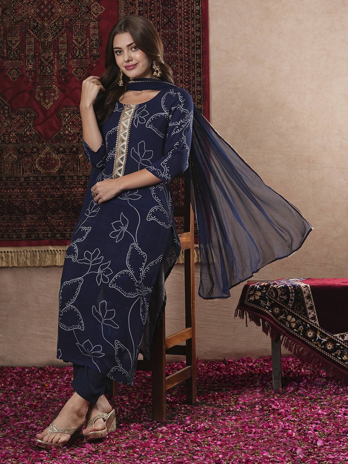 Anni Designer Women Kurta Pant Dupatta Set