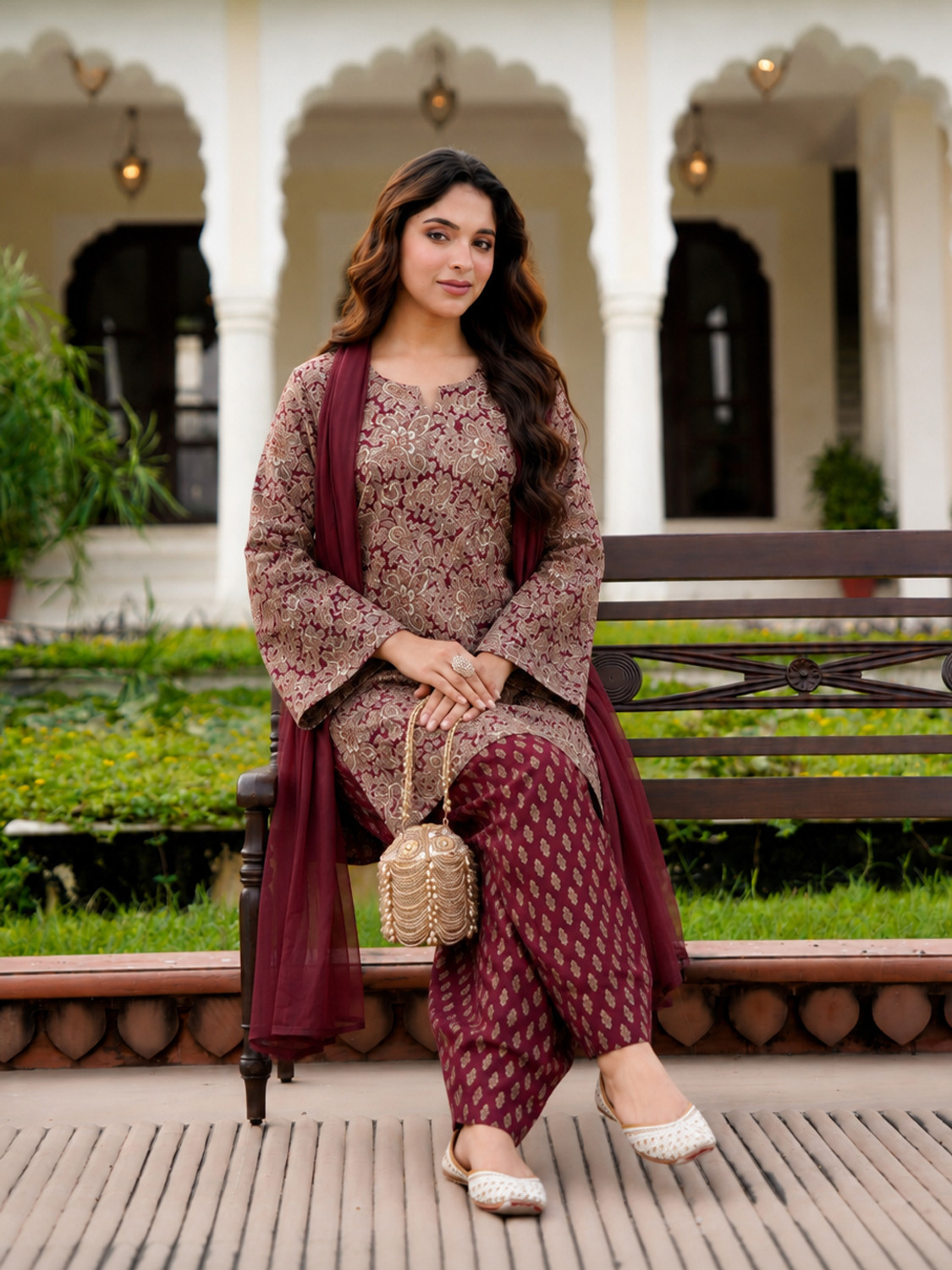 Image of Anni Designer Women Kurti Salwar Dupatta Set