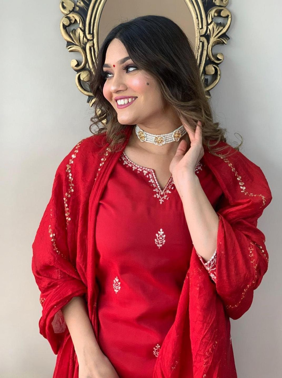 Image of THE52 Women Kurta Pant Dupatta Set