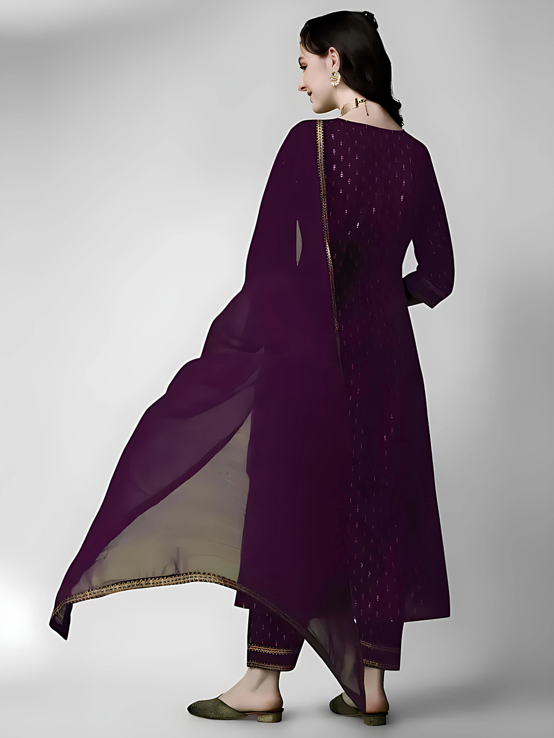 Image of Queens Fab Women Kurta Pant Dupatta Set