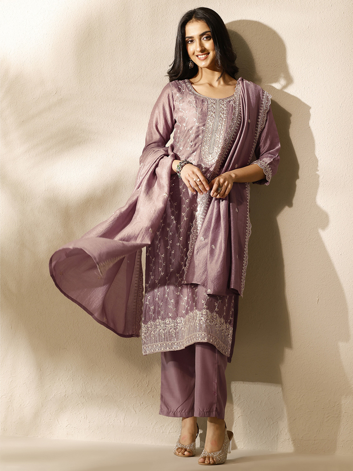Image of LIBAS Women Kurta Pant Dupatta Set