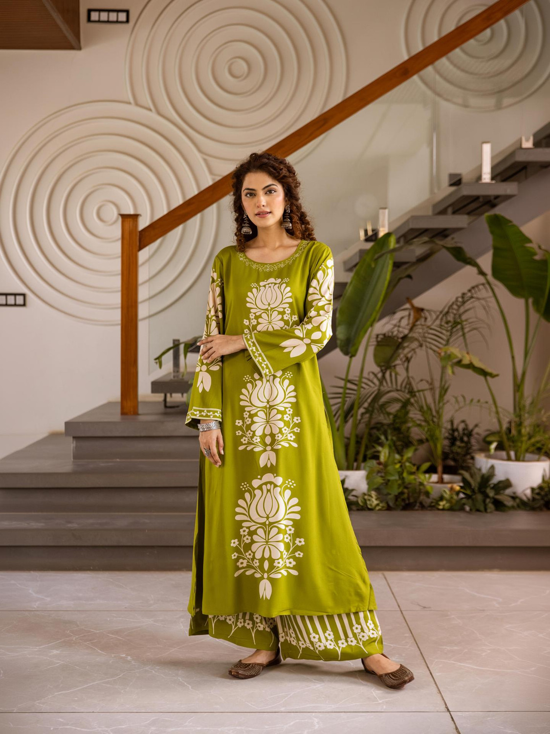 Image of Nehamta Women Kurta Palazzo Set