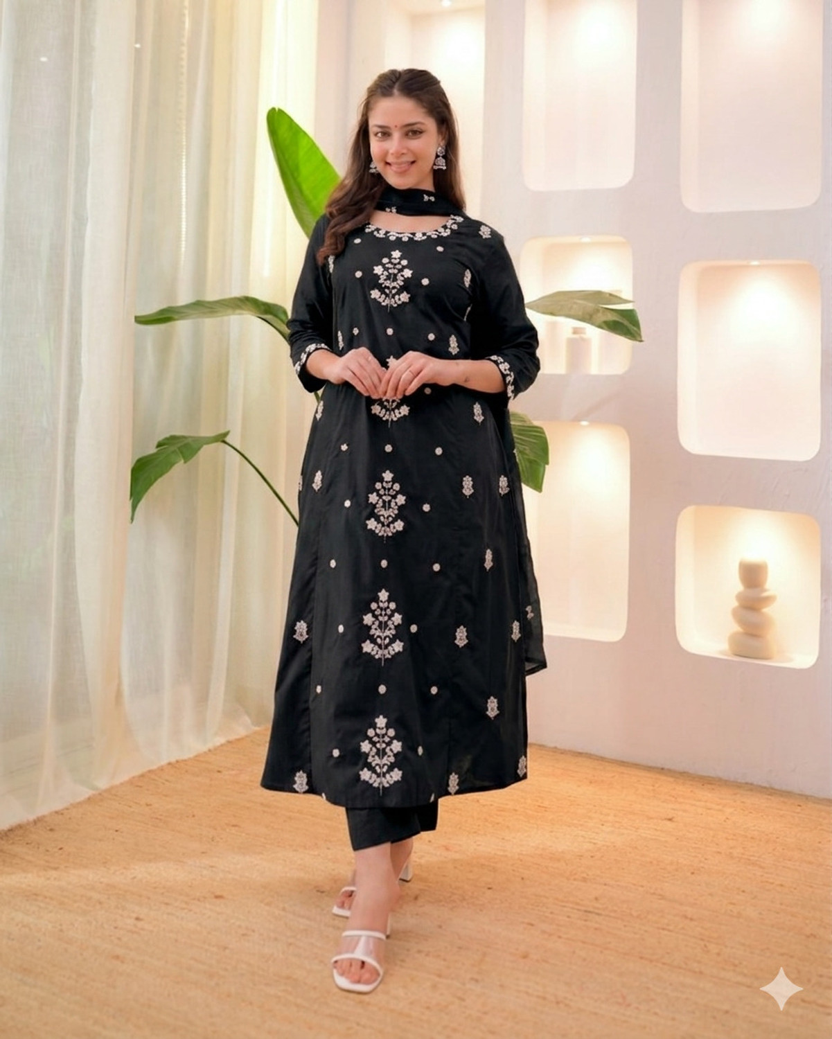 Image of Roop Women Kurta Pant Dupatta Set