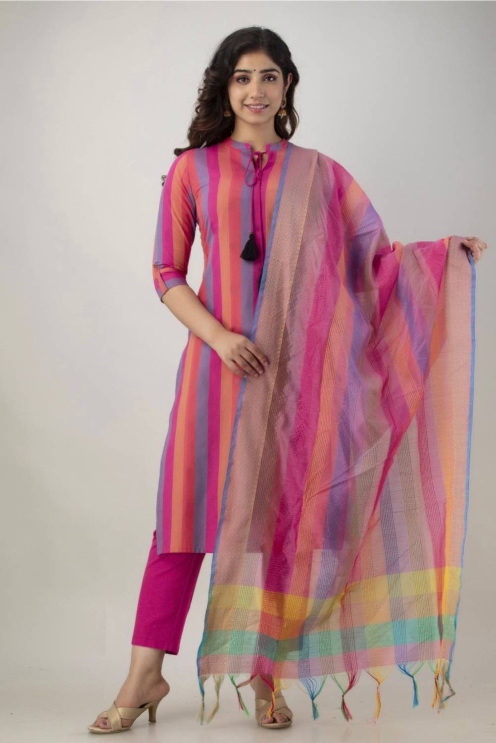 IBRANA Women Kurta Pant Dupatta Set