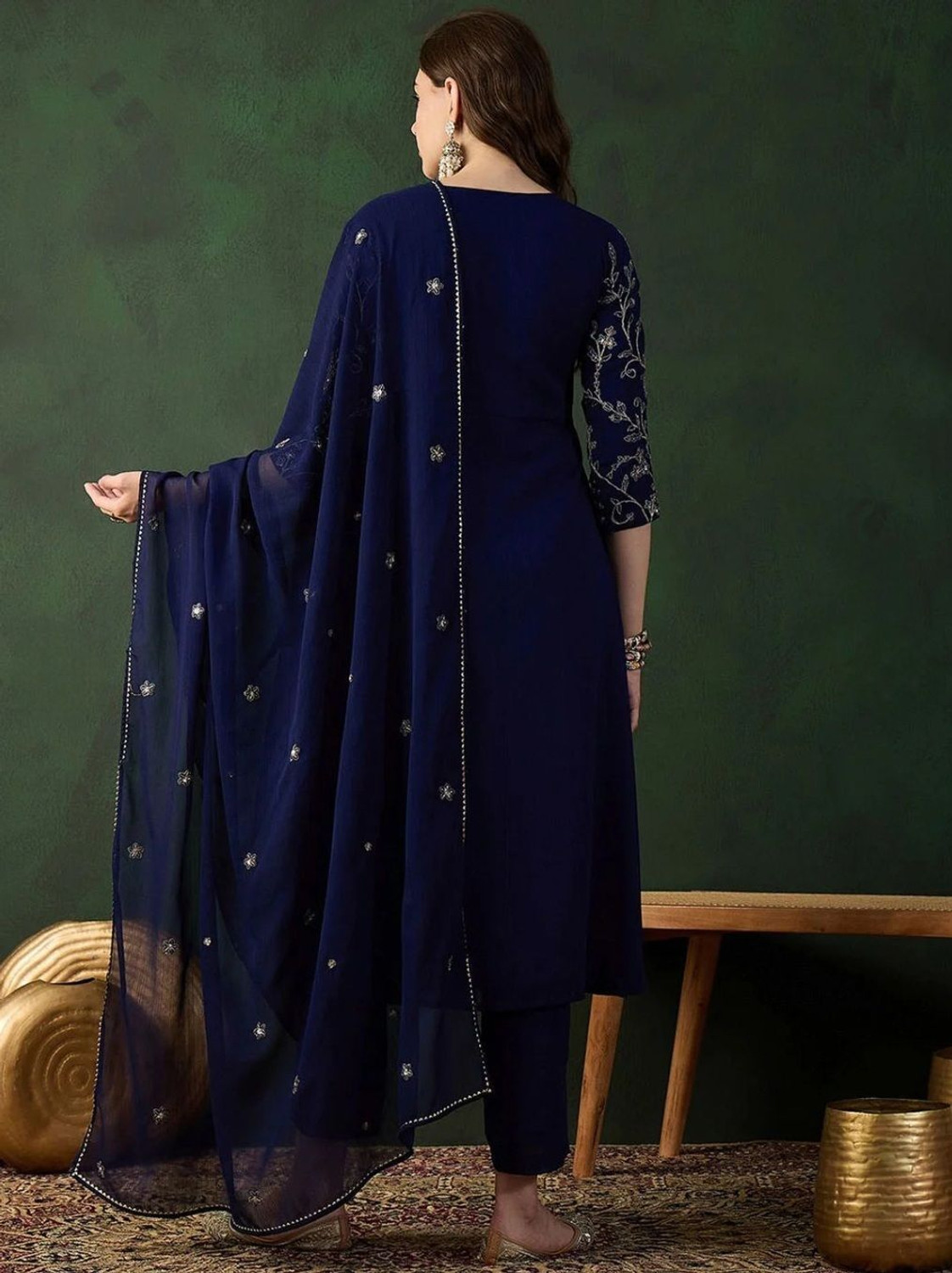 Image of DISHWA FASHION Women Kurta Pant Dupatta Set