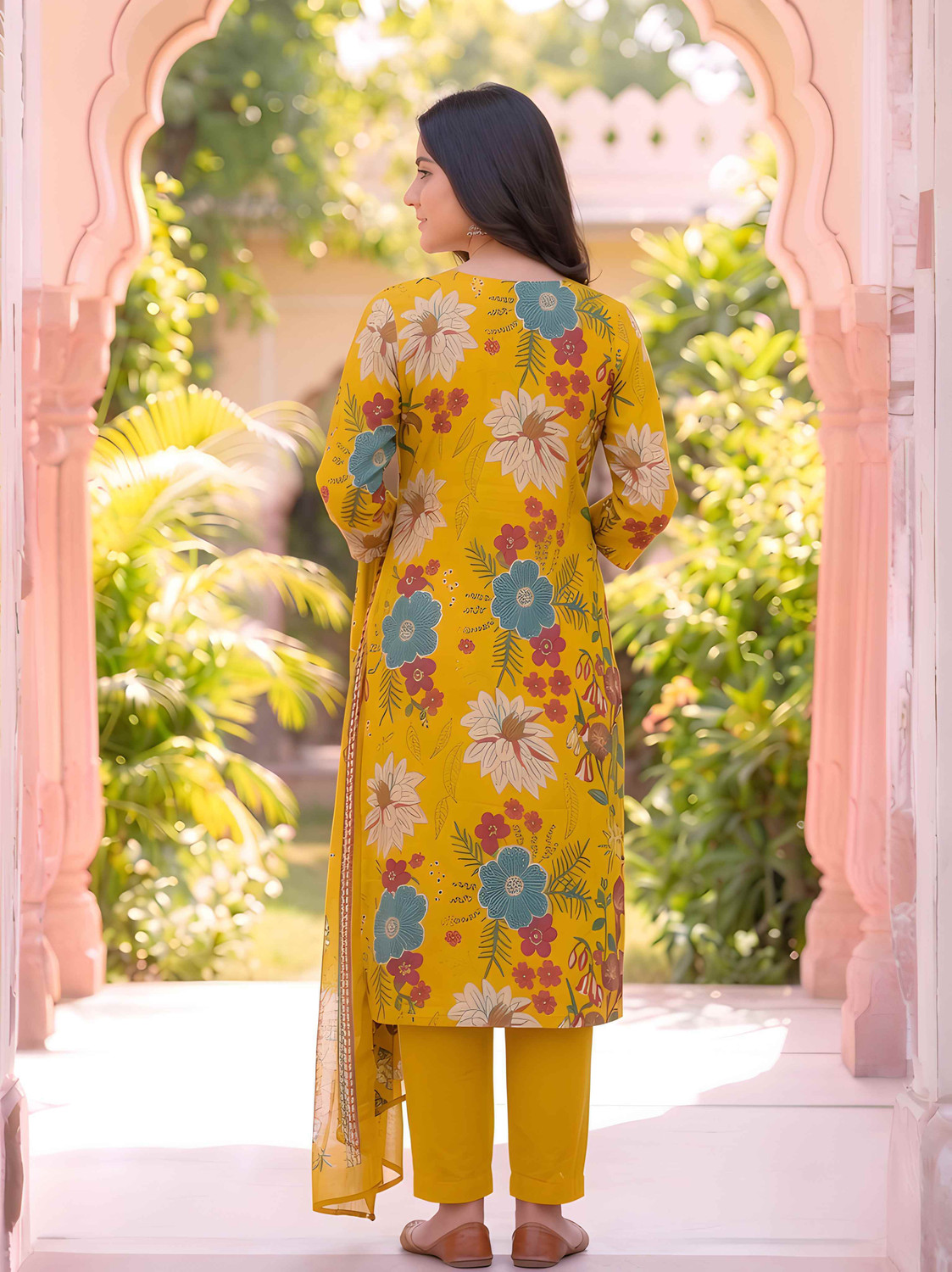 Image of Kiana House Of Fashion Women Kurta Pant Dupatta Set