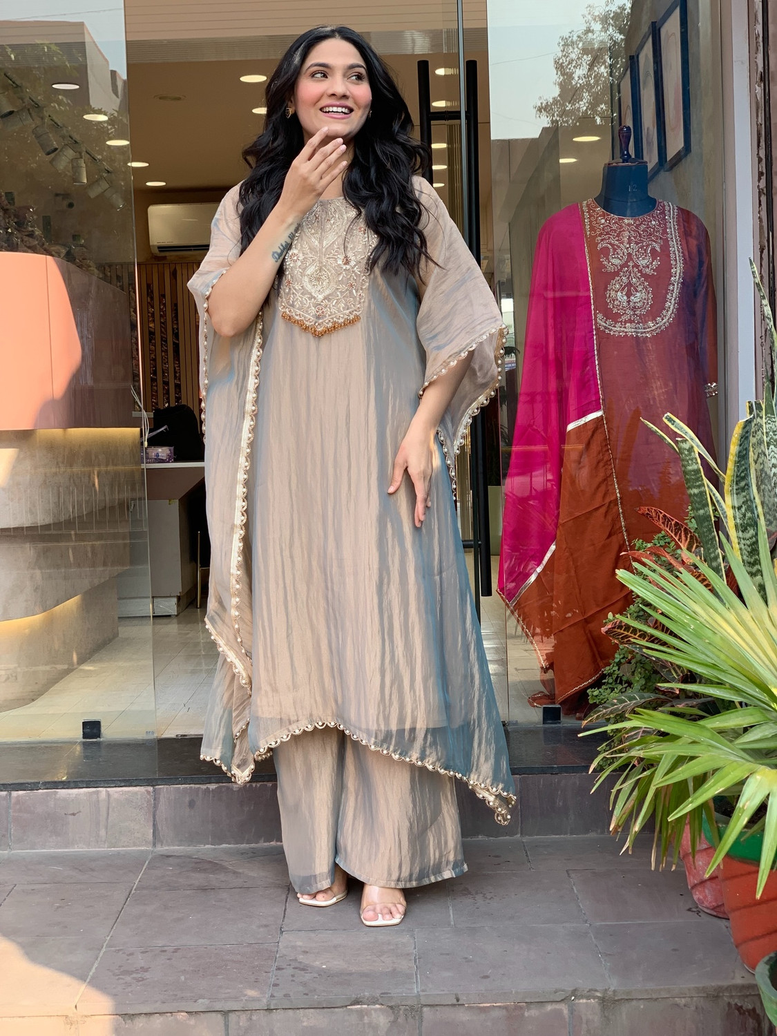 Image of Divastri Women Kurti Palazzo Set
