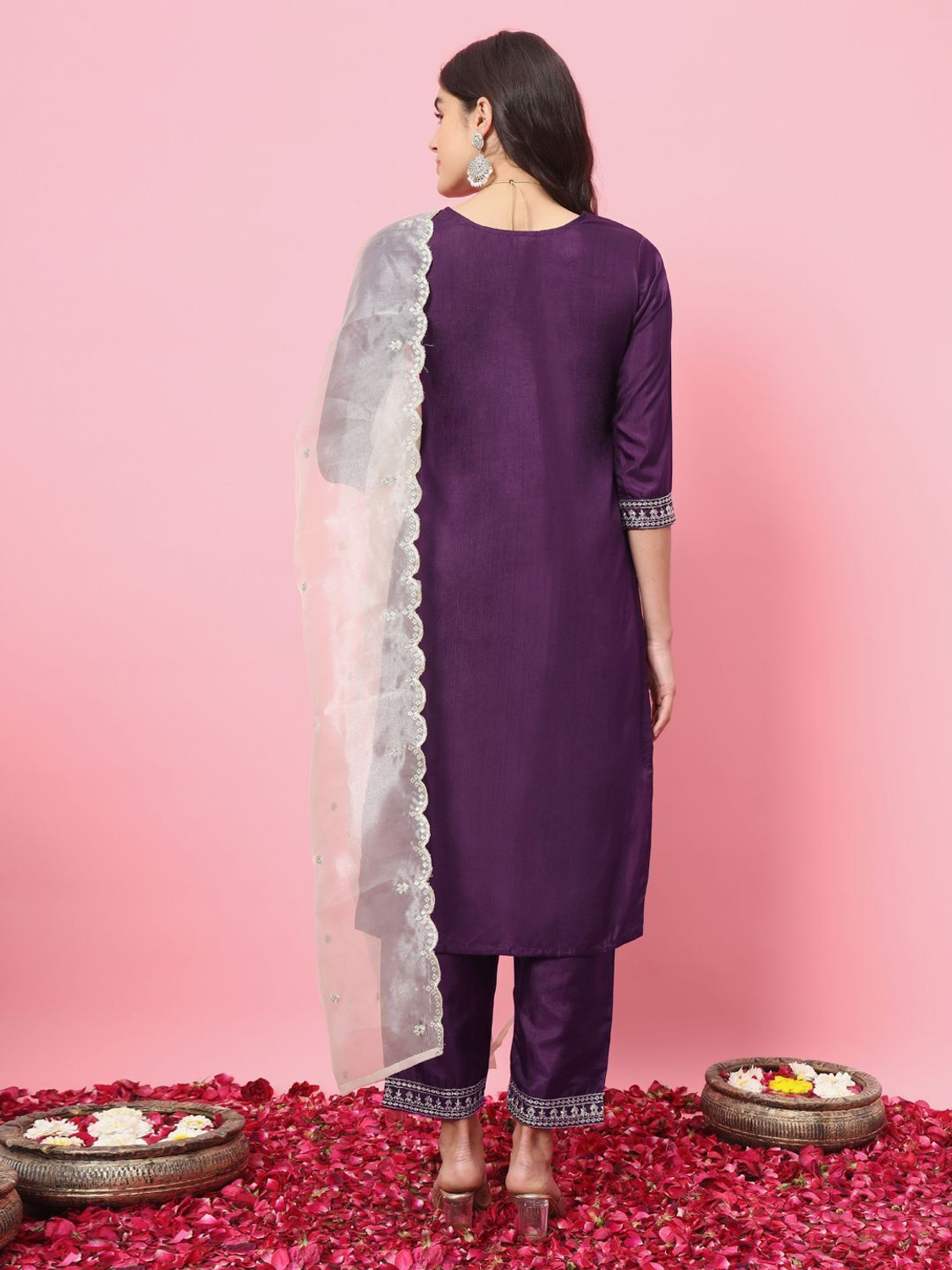 Image of VredeVogel Women Kurta Pant Dupatta Set