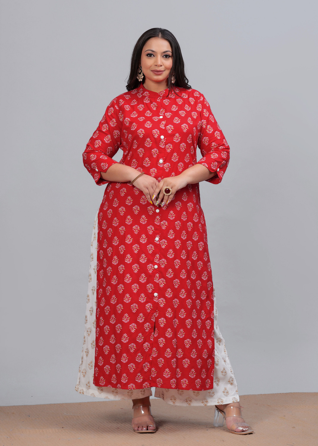 Image of LABULY Women Kurta Palazzo Set