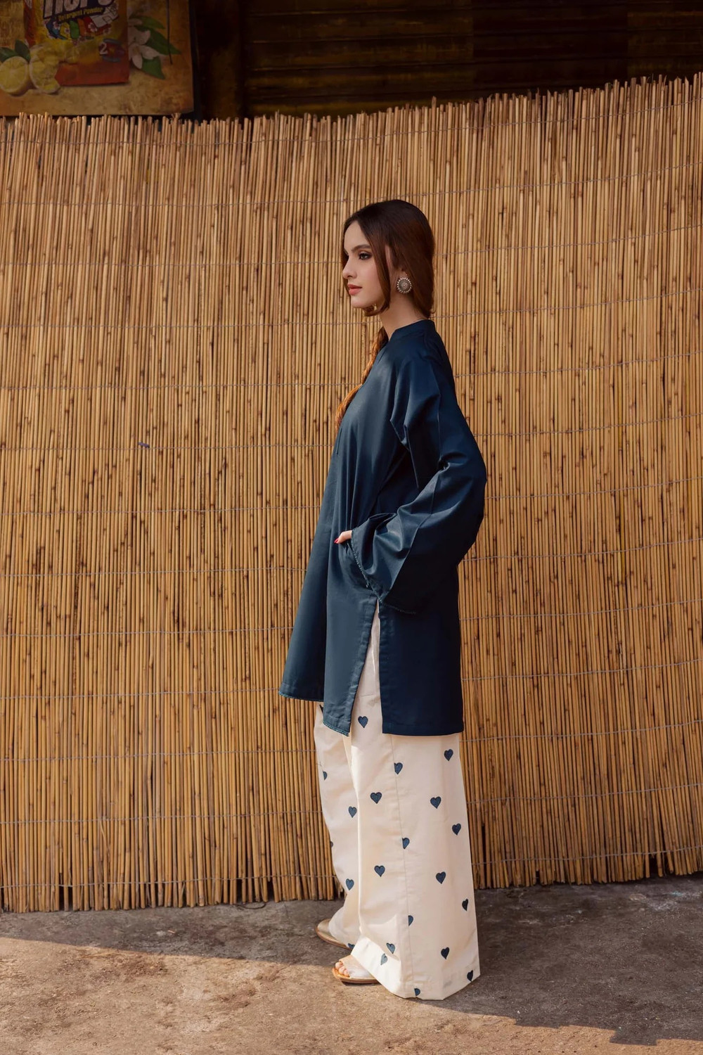 Image of Azreen Women Kurti Palazzo Set