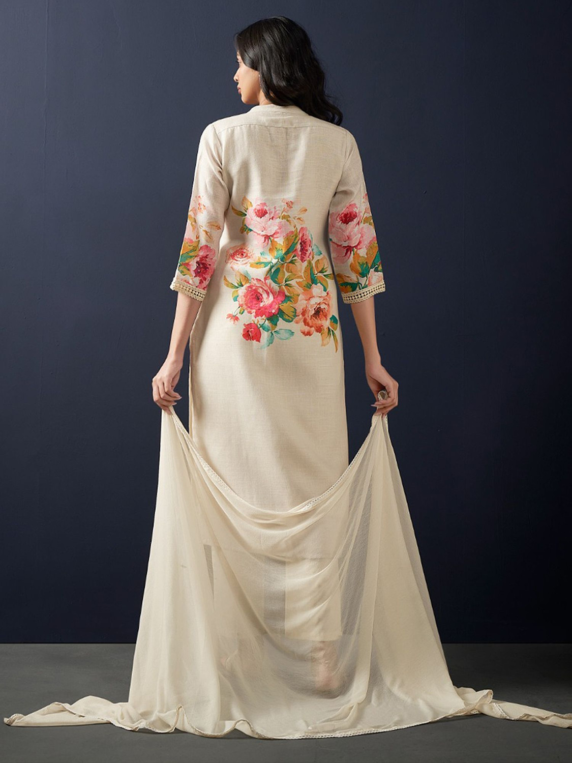 Image of Indo Era Women Kurta Pant Dupatta Set