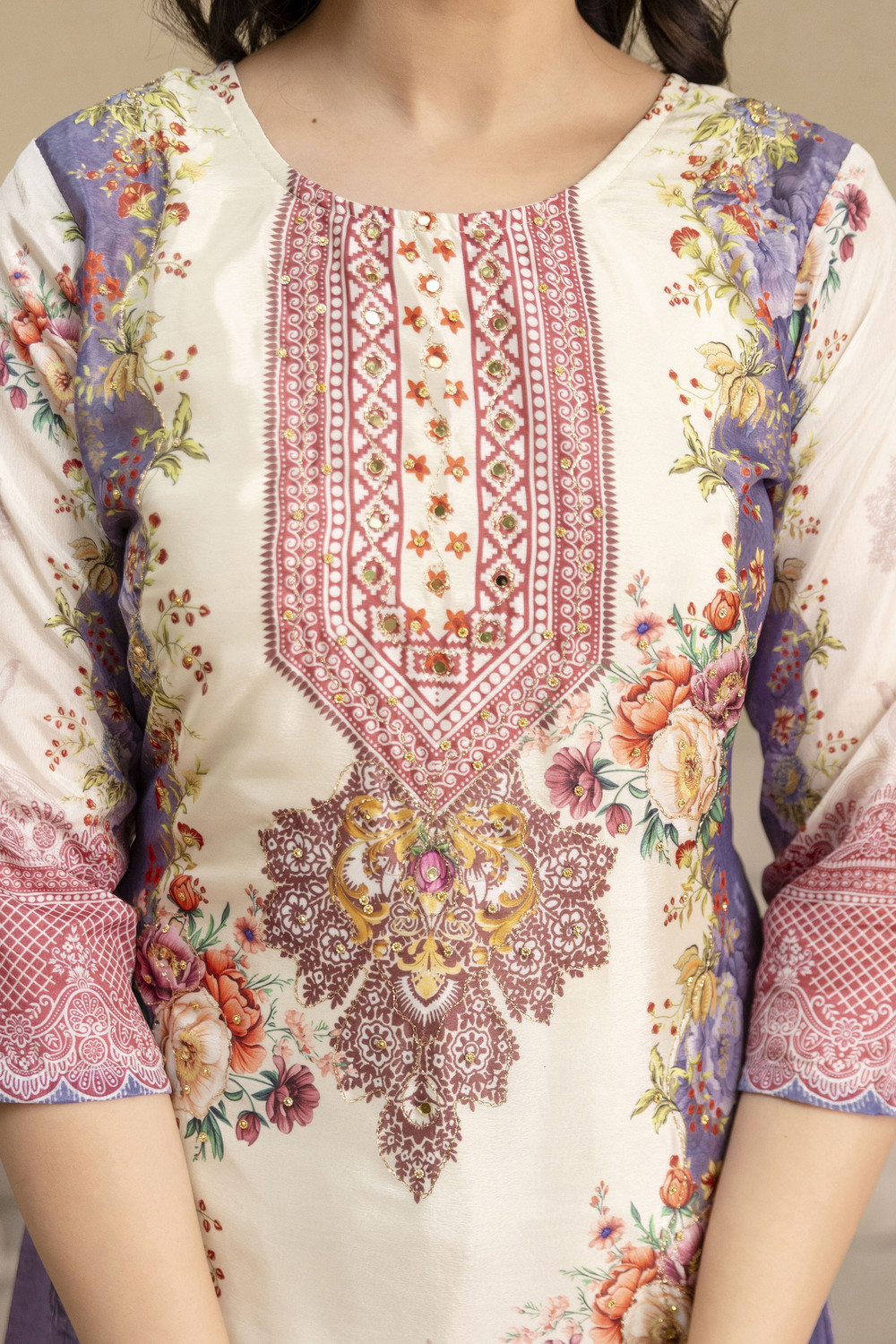 Image of berrylicious Women Kurta Palazzo Dupatta Set