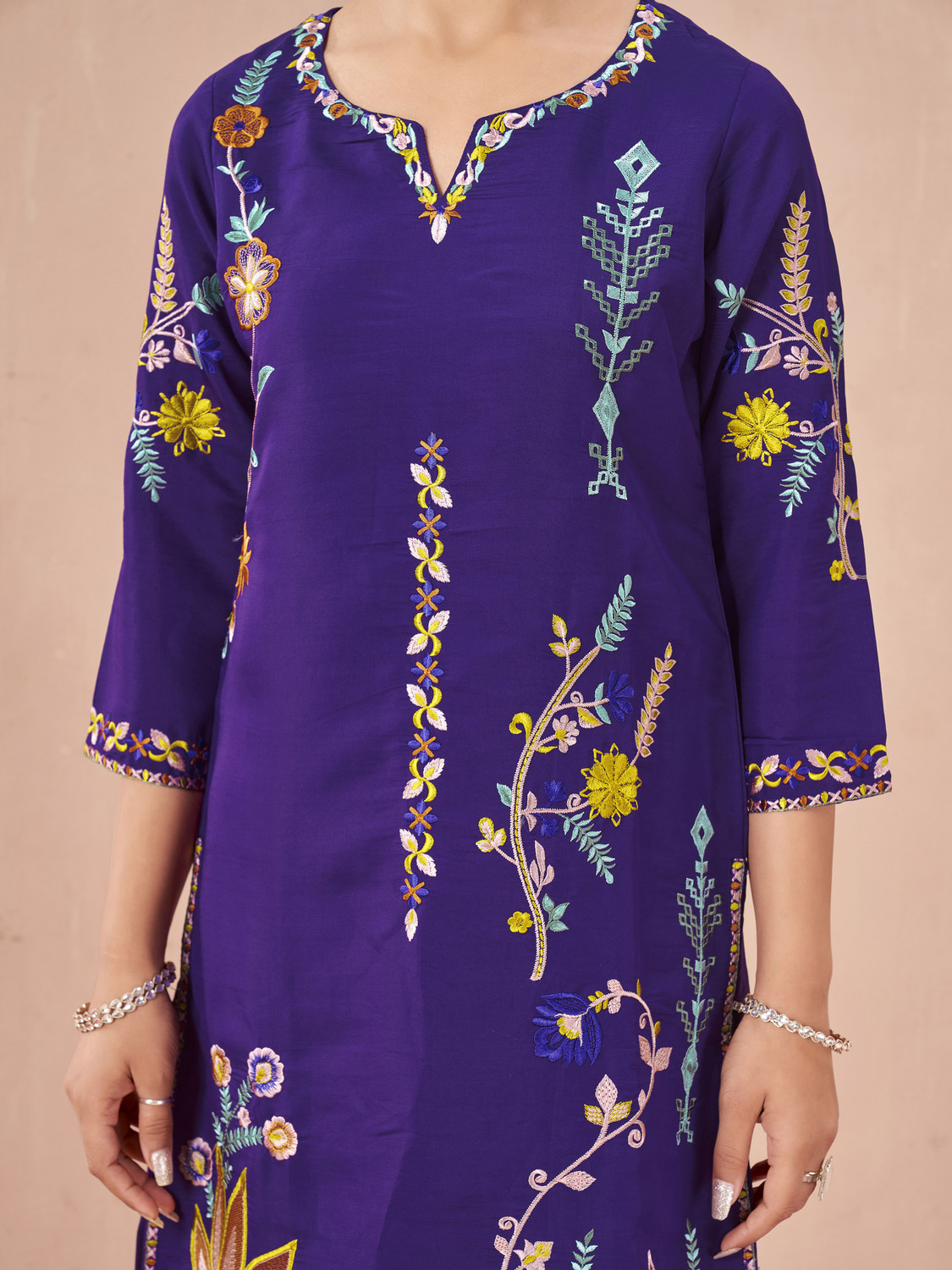 Image of Tikhi Imli Women Ethnic Top Salwar Set