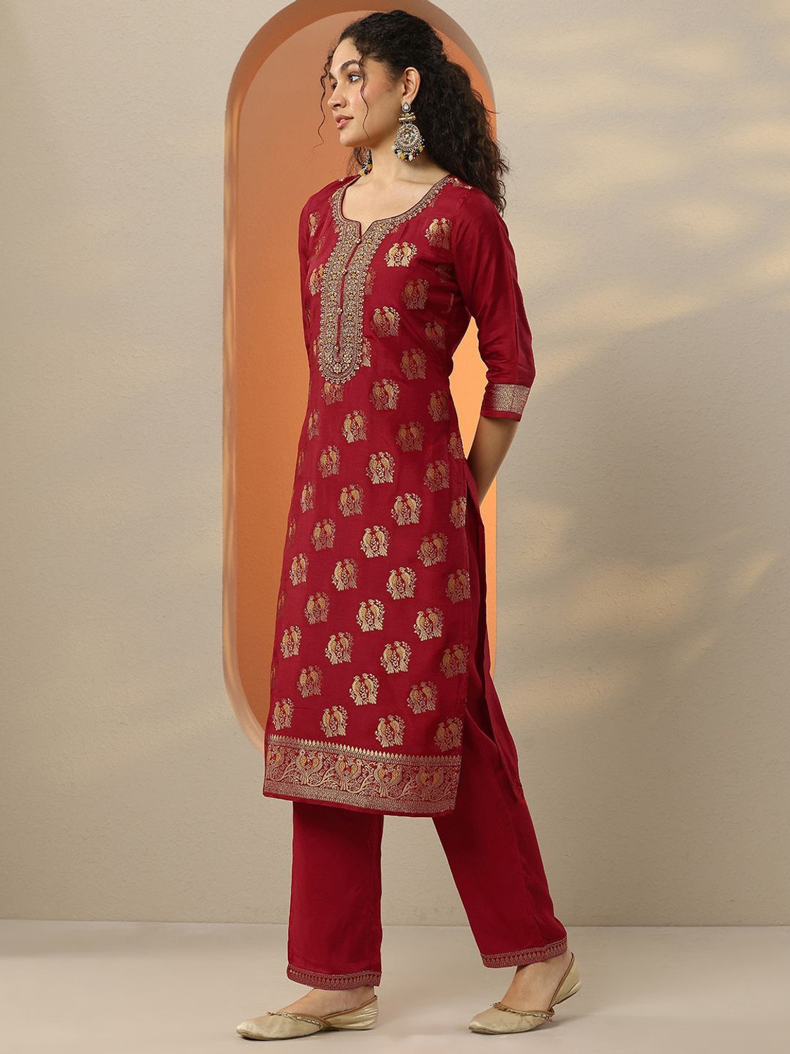 Image of LIBAS Women Kurta Pant Dupatta Set