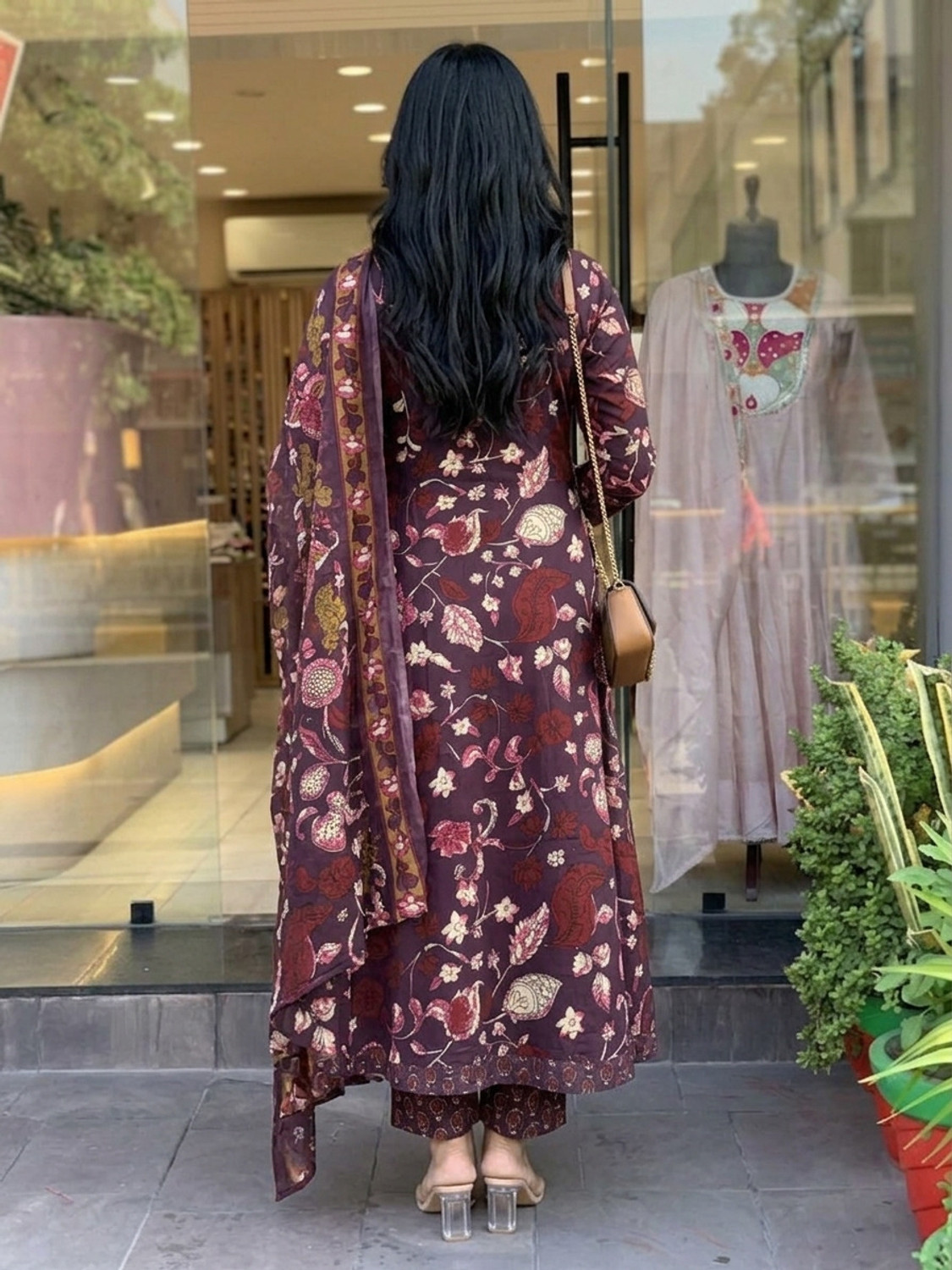 Image of sky fab Women Kurta Pant Dupatta Set