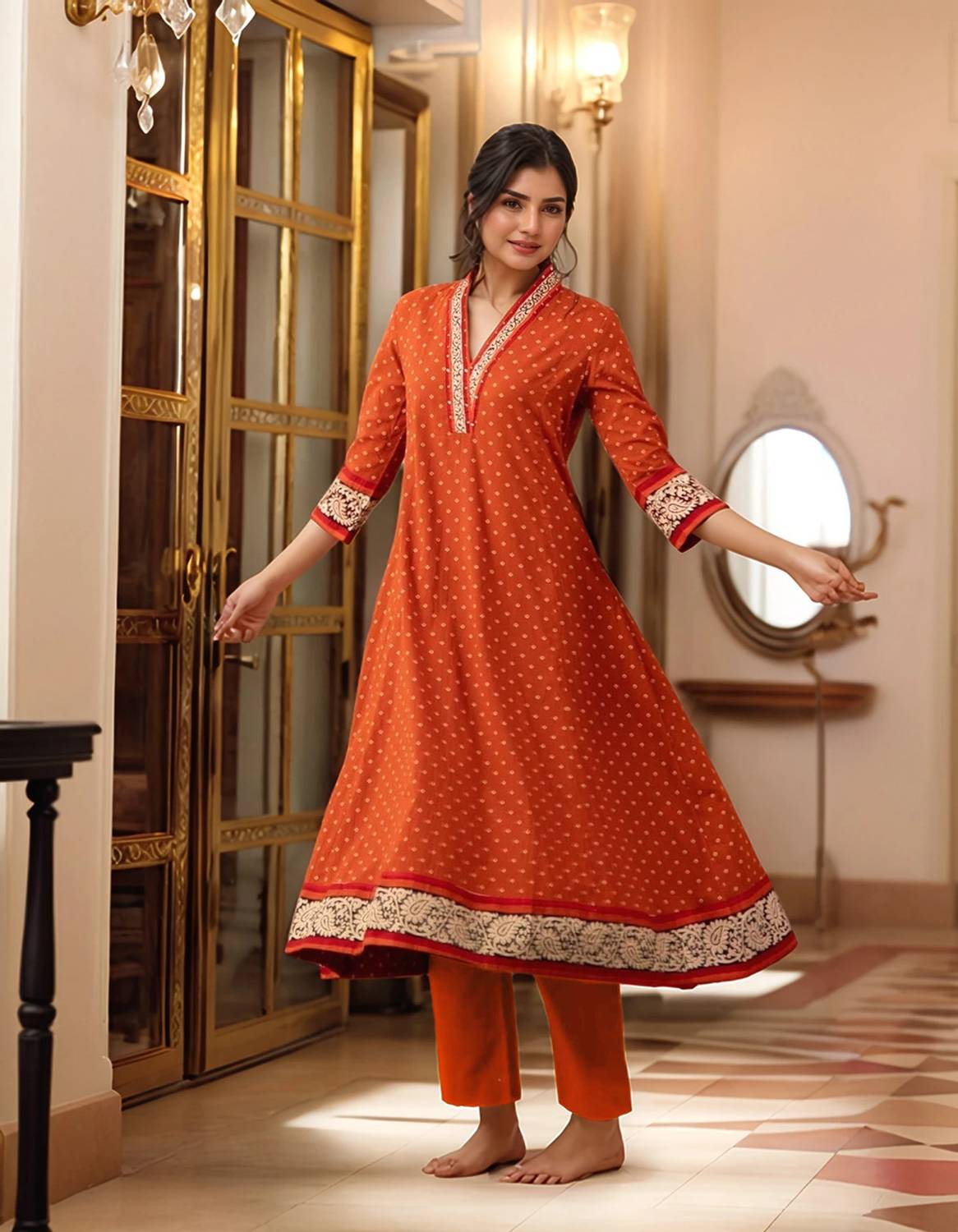 Gosriki Women Kurta Pant Set