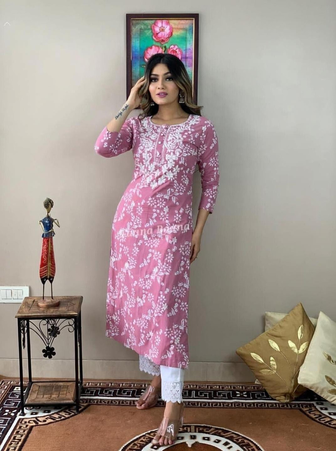 Image of Ananya Fashion Women Kurta Pant Set