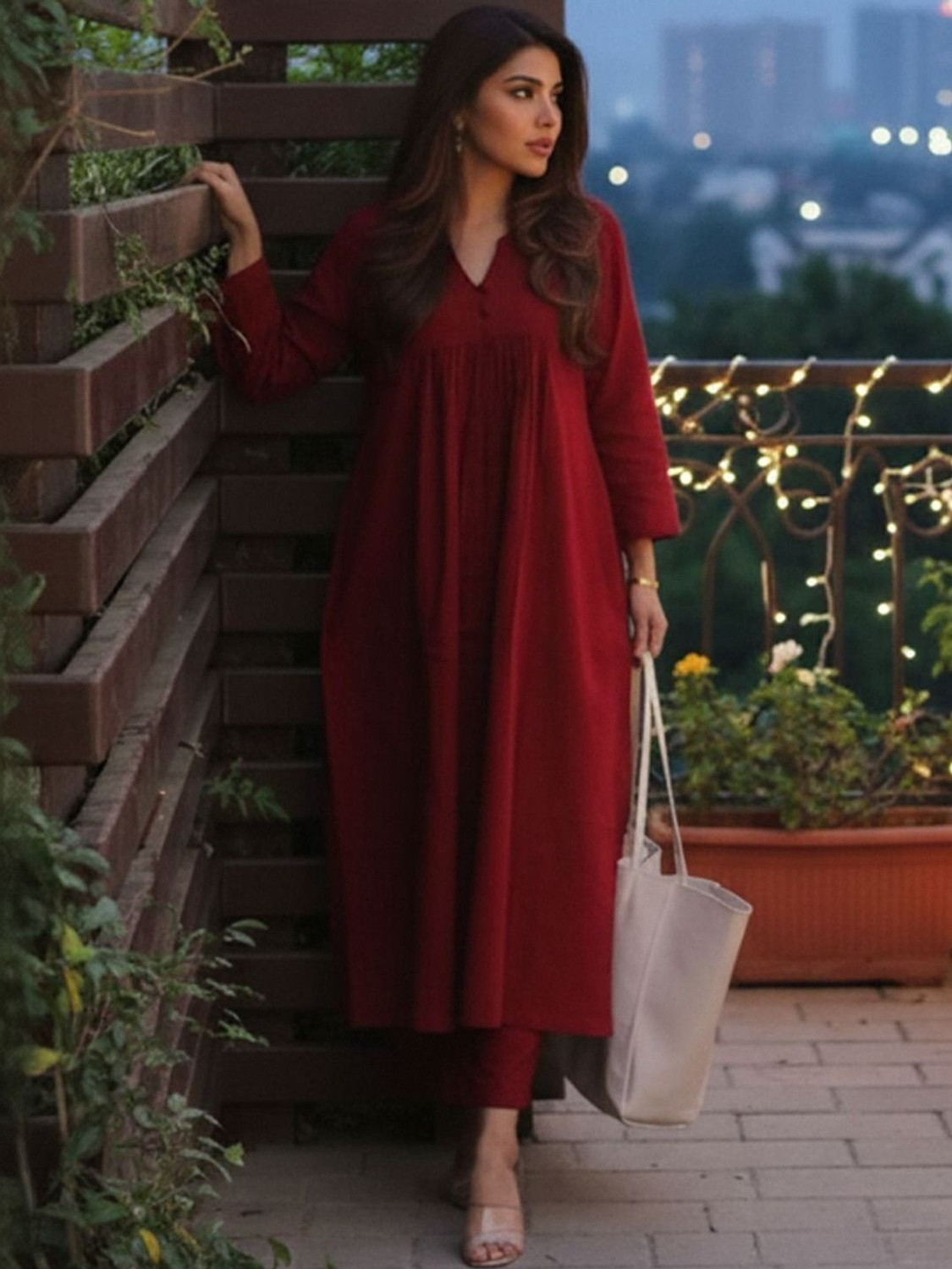 Image of MAHADEV Women Kurta Palazzo Set