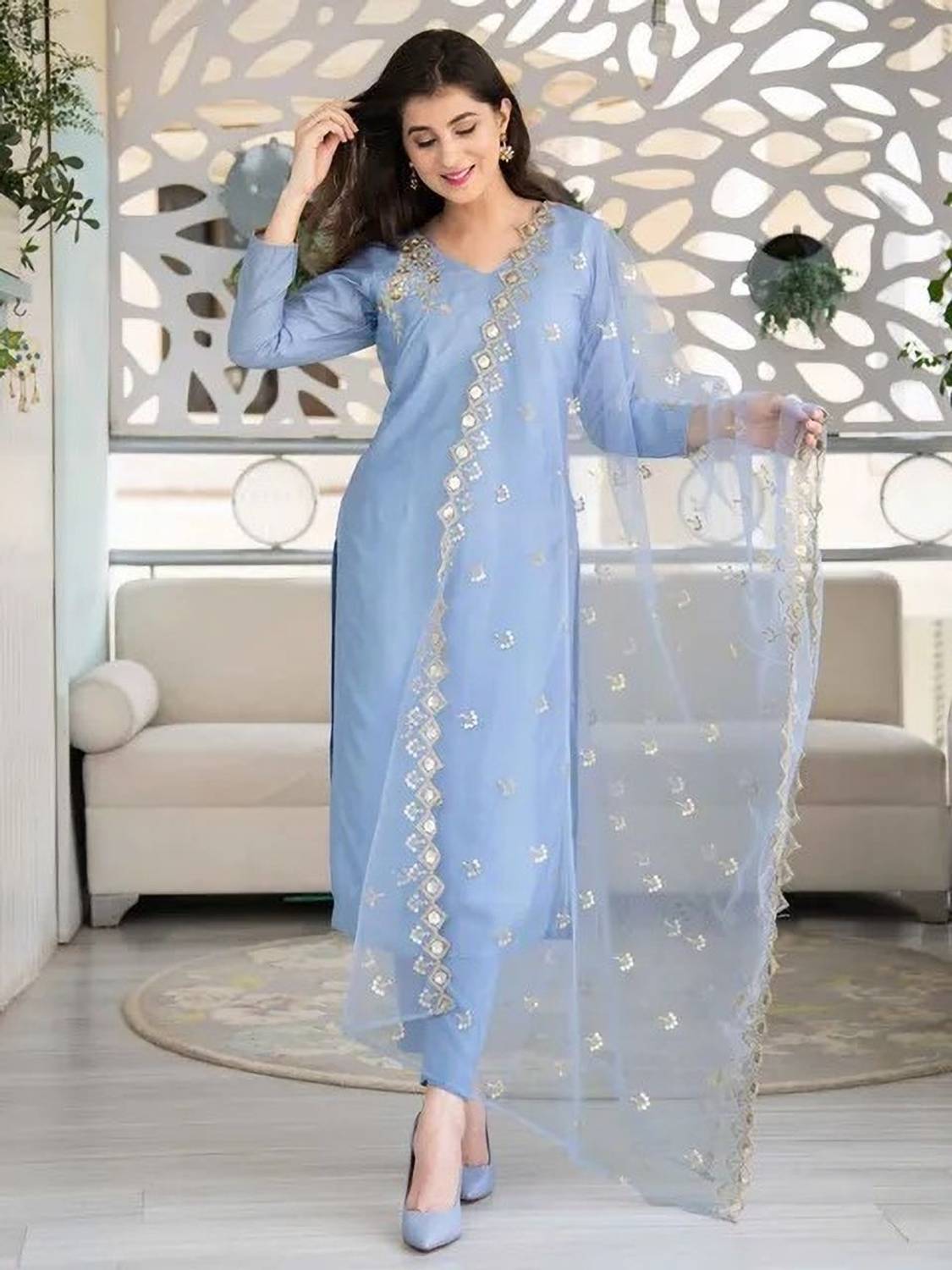 DMUNESH FASHION Women Kurta Pant Dupatta Set