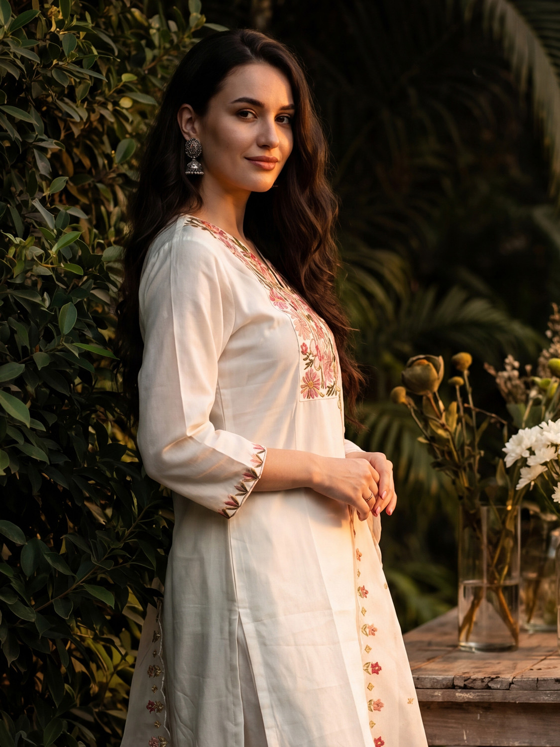 Image of Indo Era Women Kurta Pant Dupatta Set