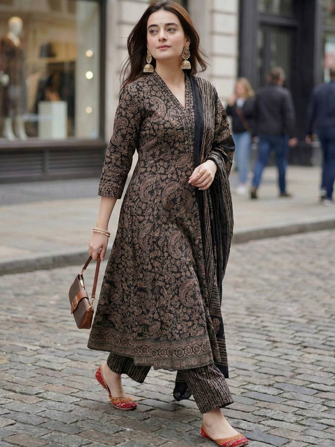 Shubhisha Women Kurti Palazzo Dupatta Set