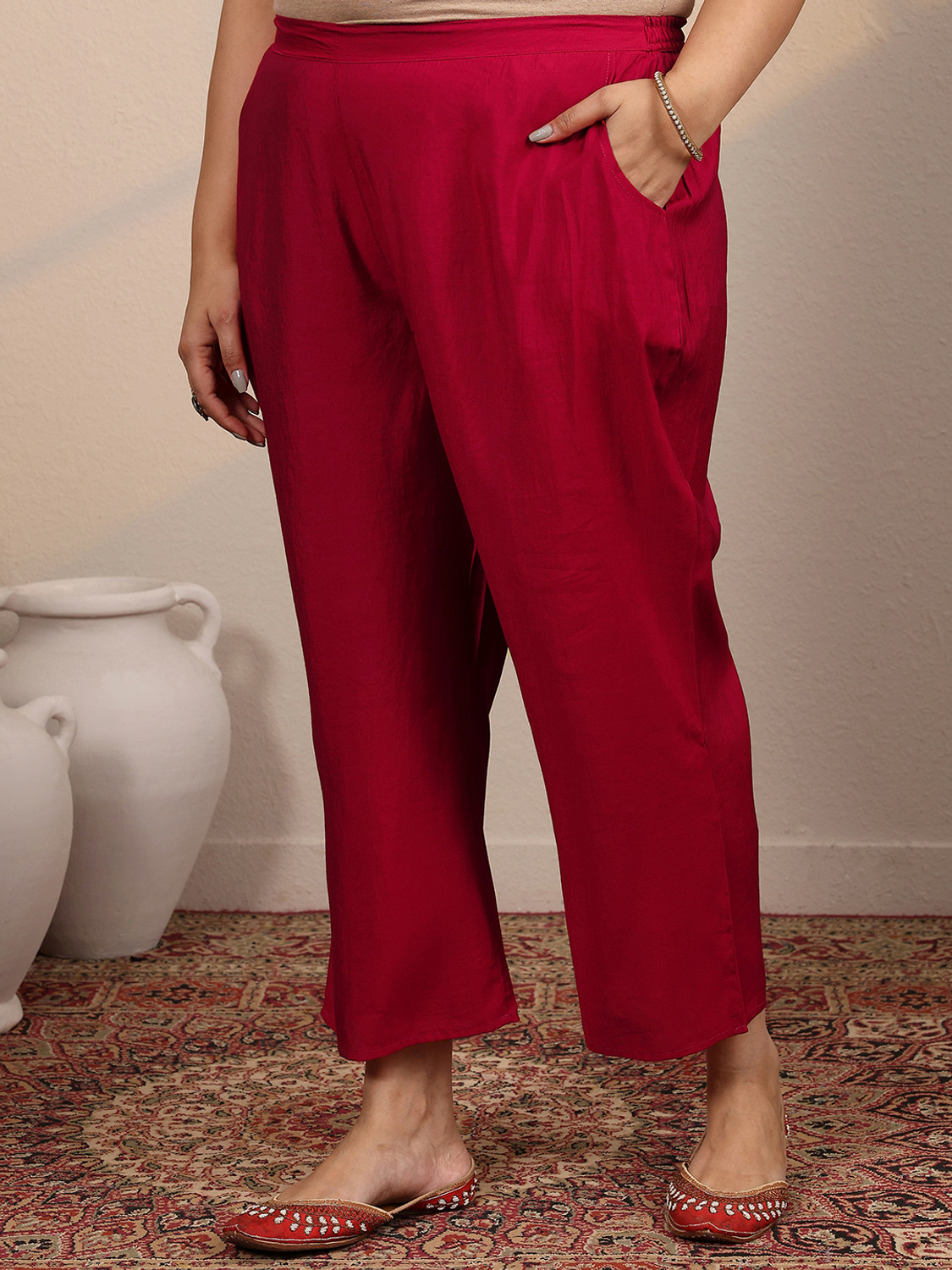 Image of EXTRA LOVE BY LIBAS Women Kurta Pant Dupatta Set