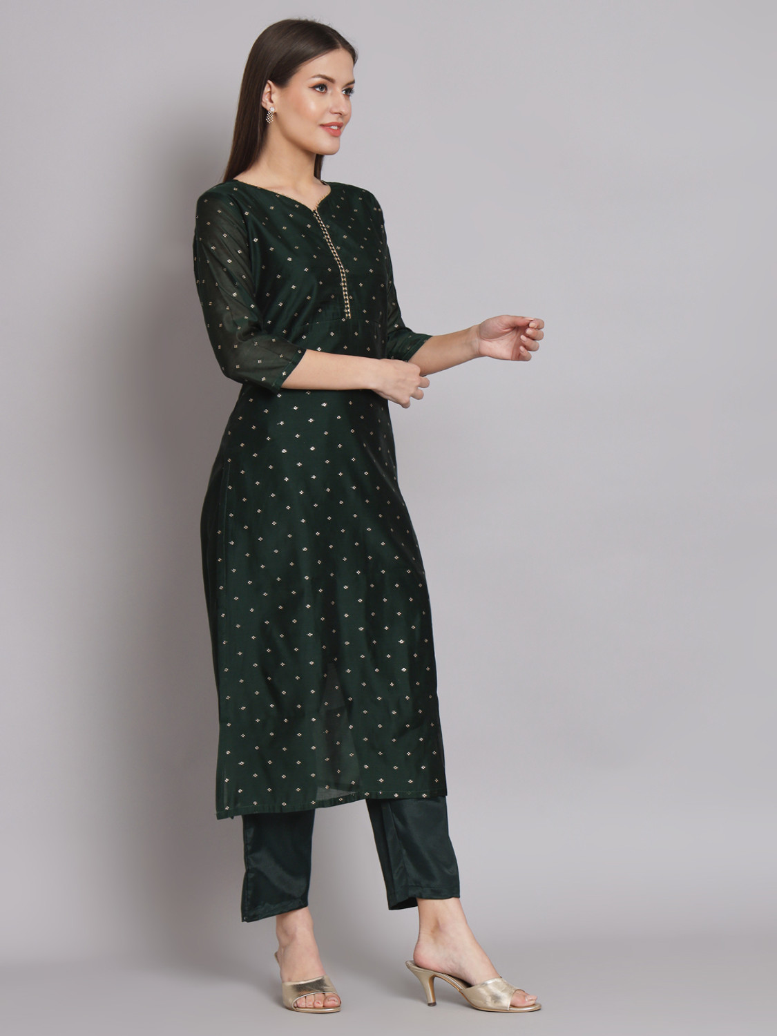 Image of VredeVogel Women Kurta Pant Dupatta Set