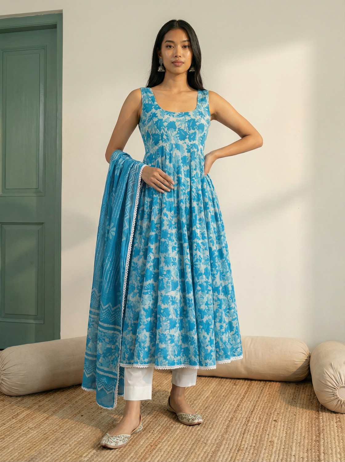 Image of EthnicBasket Women Kurta Salwar Dupatta Set