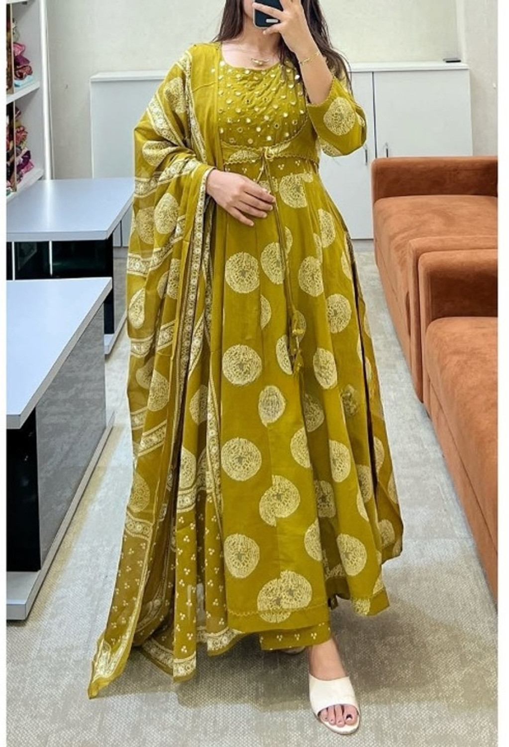 Image of r n Women Kurta Dupatta Set