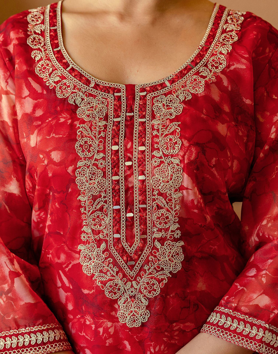 Image of Skylee Women Kurta Pant Dupatta Set
