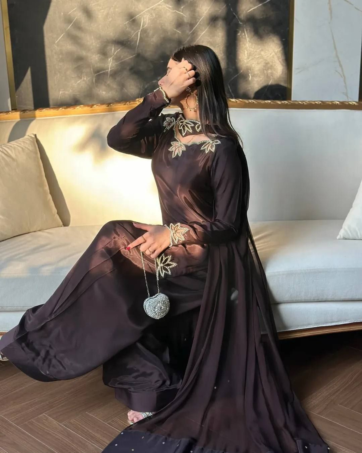 Image of ISRL ENTERPRISE Women Kurta Palazzo Dupatta Set