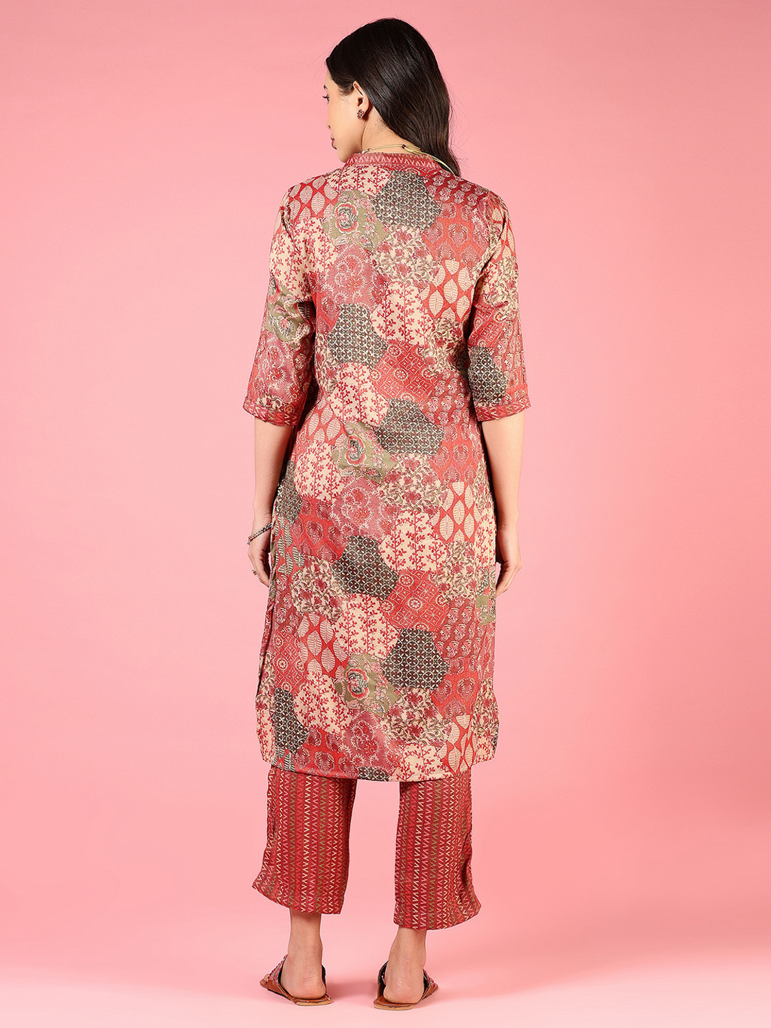 Image of V-MART Women Kurta Palazzo Set